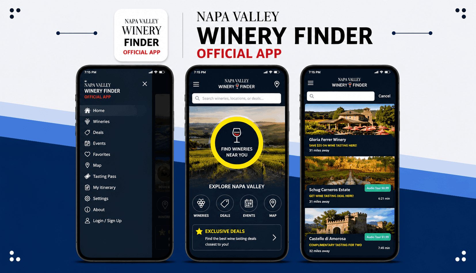 Napa Valley Winery Finder REAL